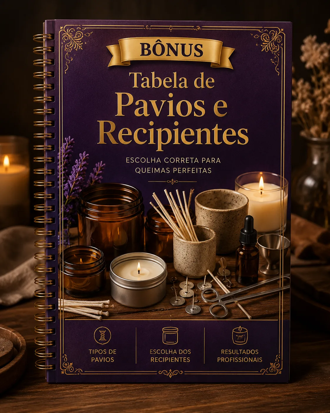 Capa da Tabela de Pavios e Recipientes
