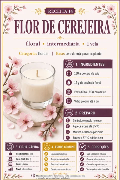 Ficha real da receita Flor de Cerejeira